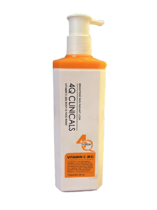 4Q Clinicals Vitamin C (B3) Body and Face Wash - 720ml