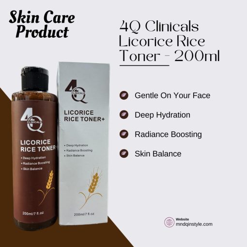 4Q Clinicals Licorice Rice Toner - 200ml - Image 3